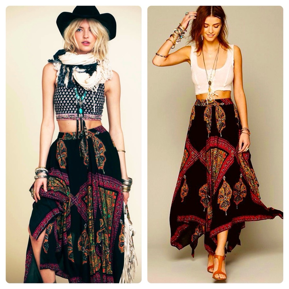 Free People Boho Wrap Maxi Skirt – Size XSmall